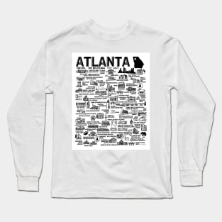 Atlanta Map Long Sleeve T-Shirt